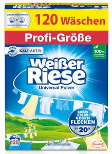 Weißer Riese Universal Pulver, 1er Pack (1 x 120 Waschladungen)