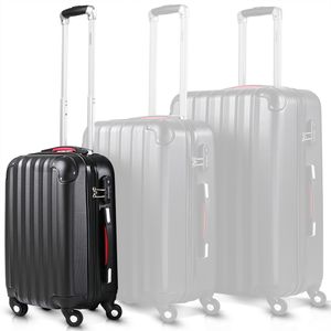MONZANA® Koffer Baseline Handgepäck ABS Hard Case Gehäuse gummierte Rollen Teleskopgriff Zahlenschloss Reisekoffer Hartschalenkoffer Trolley Schwarz M MONZANA® Koffer Baseline Handgepäck ABS Hard Case Gehäuse gummierte Rollen Teleskopgriff Zahlenschloss Reisekoffer Hartschalenkoffer Trolley Schwarz M