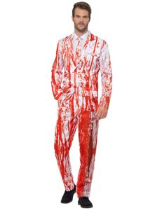 Herren Kostüm Anzug Blut Tropfen Zombie Halloween Gr.L
