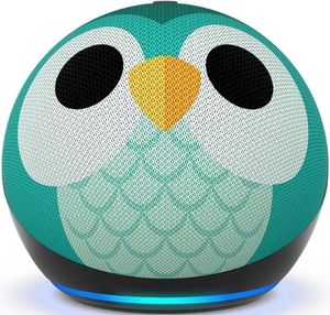 Amazon Echo Dot Kids (5. Gen., 2022) / Alexa / Eulen Design Bluetooth-Lautsprecher