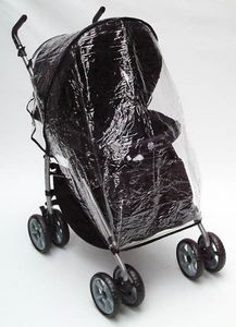 Universal Regenschutz Regenverdeck für Kinderwagen und Buggy Regenhaube Windschutz Wetterschutzhaube transparent von United-Kids