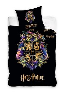 Harry Potter Bettwäsche-Set 140x200cm + 70x90cm - schwarz