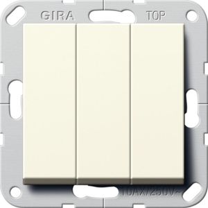 Gira Wipptaster BS 3f Schließer System 55 Cremeweiß 284401