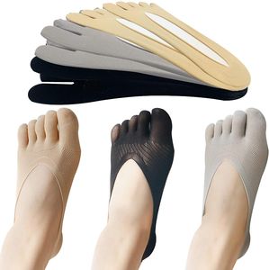 Zehensocken Damen, rutschfeste Fünf-Finger-Socken Weiche, tief geschnittene Söckchen, atmungsaktiv für Ballett Yoga 6 Paare