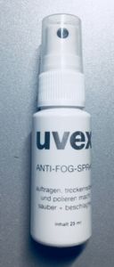 Uvex Anti-Fog Spray, Antibeschlag- Spray Brille, Skibrille, Visier, Motorradhelm, Schwimmbrille