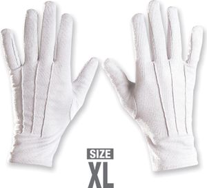 Widmann 46907 - Handschuhe, Weiß, XL, Clown, Karneval, Mottoparty
