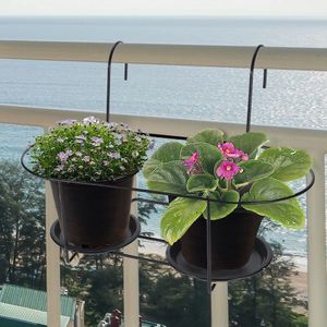 Vilde Blumentopfhalter für 2 Blumentöpfe zum Aufhängen für Balkon Terrasse