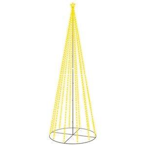 vidaXL LED vánoční stromek ve tvaru kužele teplá bílá 732 LED 160x500 cm