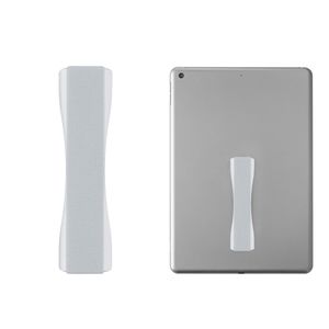 kwmobile Tablet Fingerhalter Griff Halter - Selbstklebende Tablet PC Fingerhalterung kompatibel mit iPad Samsung Sony Tablets - Silber