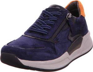 Gabor ROLLINGSOFT Damenschuhe - sportliche Schnür- Halbschuhe blau Freizeit NEU