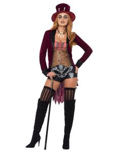 Damen Kostüm y Voodoo Hexe Halloween Gr.M