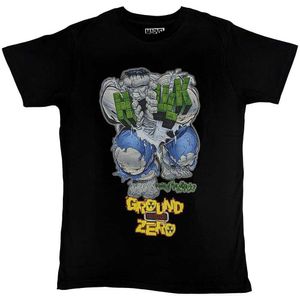 Hulk - "Ground Zero" T-Shirt für Herren/Damen Unisex RO10228 (L) (Schwarz)
