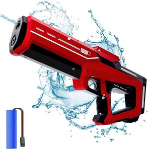 Wasserpistole Elektrisch,Wasserpistole Erwachsene und Kind,Electric Water Gun Automatic,300ML 2 in 1 Elektrisch Wasserspritzpistole mit Externe Wasserflasche verfügbar,für Pool,Garten,Strand