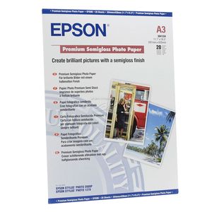 Epson Premium Semigloss Photo A 3, 20 Blatt, 251 g    S 041334
