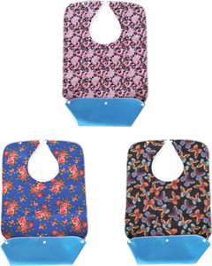 Lätzchen für Erwachsene (3 Stück) Geschenke für ältere Menschen Wiederverwendbar und waschbar