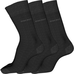 HUGO BOSS 6 párov biznis ponožiek 001 Black 43 - 46