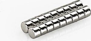 5 x Oblique Unique Neodym Magnet Extrem N52 ø 3 x 2 mm