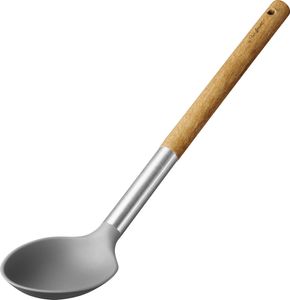 LAMART LT3978 Lyžica s drevenou rukoväťou, odoláva teplote do 210°C, akácia/nerez/nylon,  dĺžka 34 cm