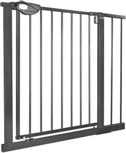 XMTECH Door Guard Schodisková brána Schodisková zábrana s automatickým zatváraním pre deti bez vŕtania, 85-95 cm, čierna