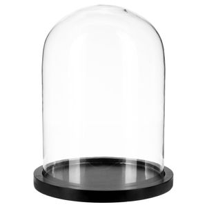 Glocke - Glas und Holz - transparent - H29 -5 cm - Atmosp créateur d'intérieur