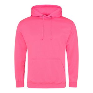 Just Hoods Herren Hoodie Kapuzenpullover Sweatjacke Pullover Sweater, Größe:XL, Farbe:Electric Pink