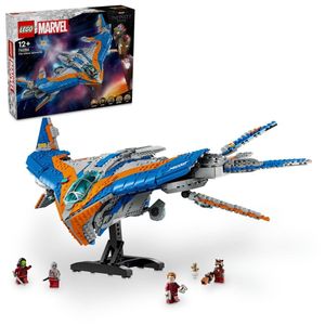 LEGO Marvel Guardians of the Galaxy: Die Milano, baubares Raumschiff-Modell mit 4 Superhelden-Minifiguren, Avengers Flieger für Weltraumabenteuer, Geschenk für Jungen und Mädchen 76286