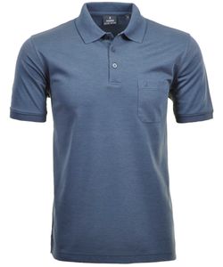 RAGMAN Kurzarm Softknit Poloshirt azur 540391 778 *, Größe:3XL, Farbe:778-azur