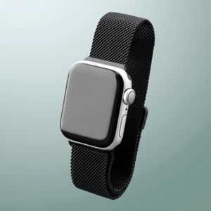 PRECORN Ersatzarmband schwarz mit Magnet Kompatibel mit Apple Watch 42mm 44mm 45mm Metall Armband mit Magnet kompatibel mit Watch Serie 8/7/6/5/4/3/2/1/Apple Watch SE