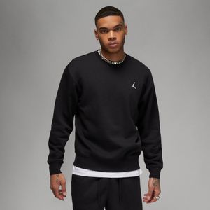 Nike M J Ess Flc Crew - black/white, Größe:L