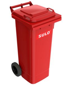 80 Liter Sulo Mülltonne, Mülleimer, Abfalltonne, Großmüllbehälter rot (80 Sulo rot)