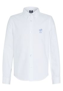Polo Sylt Hemd mit geknöpftem Kragen und Logo-Stitching