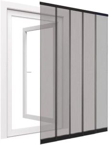 Lamellen Vorhang Fliegengitter Türe Tür bis 120 x 240 cm anthrazit