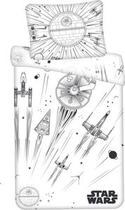 Poszwa na kołdrę Star Wars Death Star Glow in the Dark - pojedyncza - 140 x 200 cm - bawełna