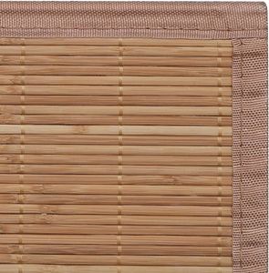 vidaXL Teppich Bambus 160x230 cm Braun