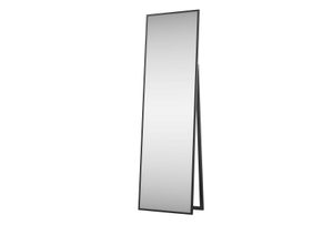 Spiegel Verona schwarz, 170 cm x 50 cm, großer Standspiegel im Rahmen