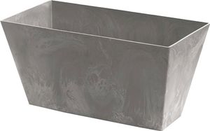 Prosperplast 12l Tubus Case Beton Effect Collection 40x21.6x20 Cm Blumentopf Silber  Silber One Size