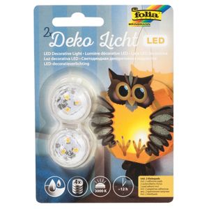 folia LED-Deko-Licht inkl. Batterien wasserdicht warmweiß 2 Stück