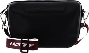 LACOSTE Leder Umhängetasche Lacoste Original Crossover Bag Noir Cranberry Blanc schwarz LACOSTE Leder Umhängetasche Lacoste Original Crossover Bag Noir Cranberry Blanc schwarz