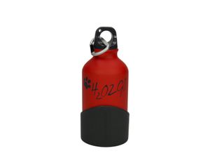 H2O2GO Wasserflasche für Hund & Mensch 350ml rot