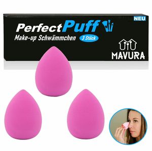 PerfectPuff Make Up Sponge Make-up Sponge Powder Puff Beauty Sponge [3 ks]