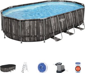 Oválný zahradní bazén BESTWAY 610x366x122 cm