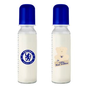 Chelsea FC  Offizielle Babyflasche (2 Stück/Packung) SG15718 (Einheitsgröße) (Blau/Weiß)