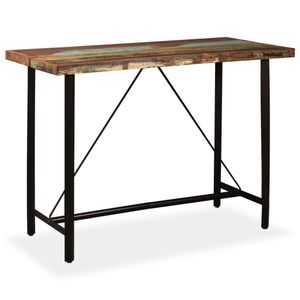 barový stůl vidaXL Staré dřevo masiv 150x70x107 cm