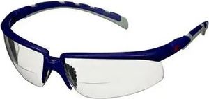 3M Schutzbrille Solus blau/graue Bügel integr. Lesebereich (+2,5) S2025AF-BLU, Dioptrien:+2,5
