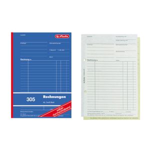 Herlitz Formularbuch "Rechnung 305" DIN A5 2 x 40 Blatt