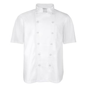 XXL M&S weiße Koch- und Bäckerjacke mit kurzem Arm, Größe:4XL