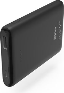 Power Pack "SLIM 5HD" 5000mAh, Ausgang: USB-A, Schwarz (00201666)