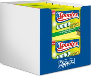 Spontex Jumbo Anti-Fett Topfreiniger, ideal für große Oberflächen, mit Anti-Fett-Fasern, schnelle und gründliche Reinigung, XL-Format 15 x 8 x 4,5 cm, 14er Pack