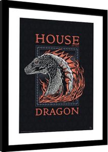 House of the Dragon - Red Dragon Gerahmte Poster, Bilder