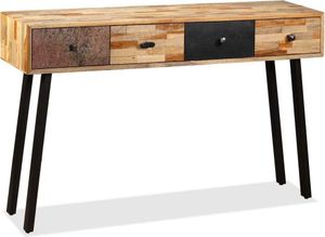 vidaXL Konsolentisch Recyceltes Teak Massiv 120 x 30 x 76 cm
